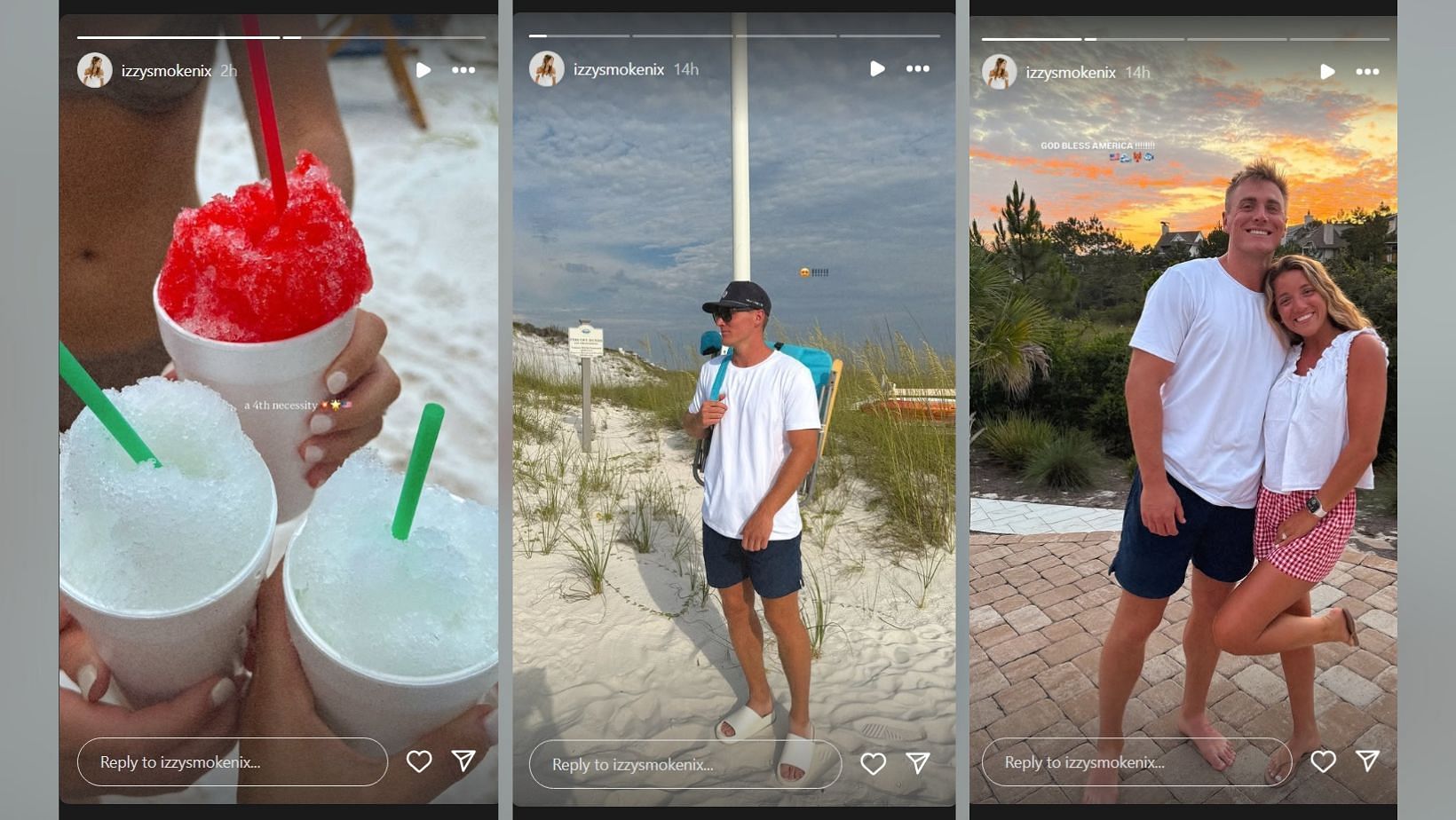 Bo Nix's wife Izzy shares her favorite parts of 4th of July celebrations (Image Credit: Izzy/IG)